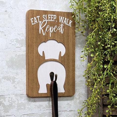 Eat Sleep Walk Repeat Dog Leash Holder