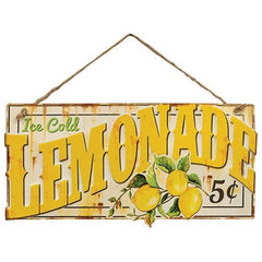 vintage ice cold lemonade 5 cents sign