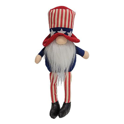 Americana Uncle Sam Gnome Plush Figurine