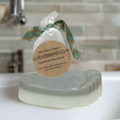 peppermint foot scrub soap bar