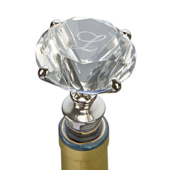 solitaire diamond shaped bottle stopper