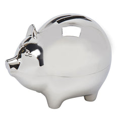 large polished piggy bank