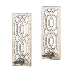 art deco mirrored wall sconces