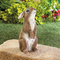 standing garden bunny statue
