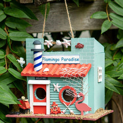 flamingo paradise bird house