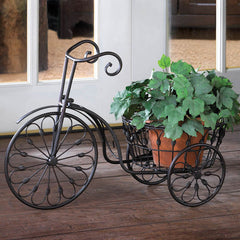 vintage tricycle plant stand