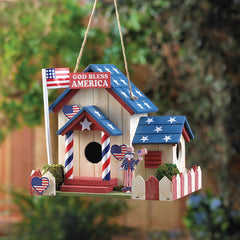 patriotic bird house