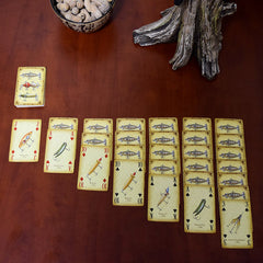 antique lures fishing playing cards