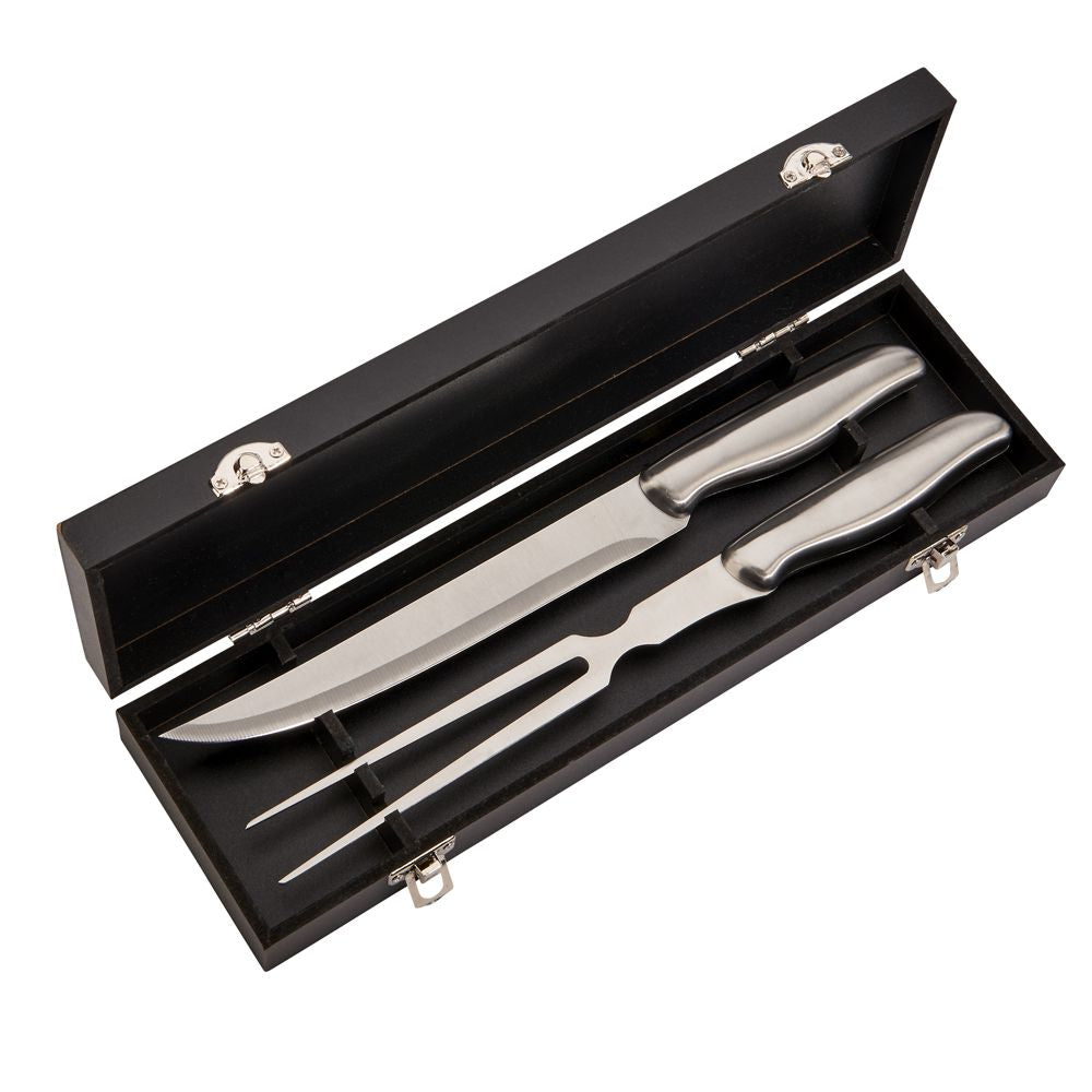 2 piece stainless steel carving knife set