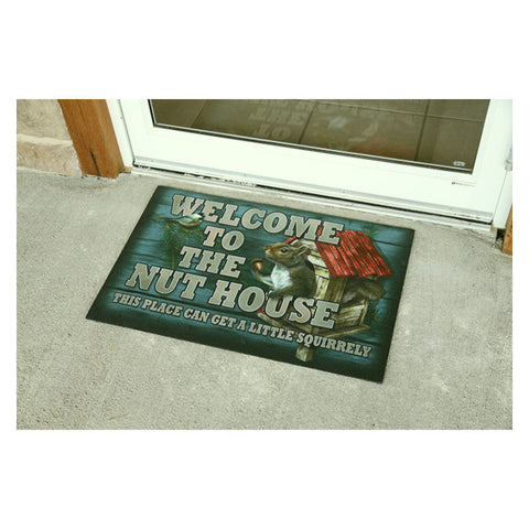 Welcome To The Nuthouse Door Mat