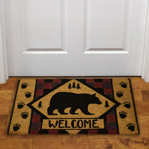 Bear Welcome Coir Door Mat