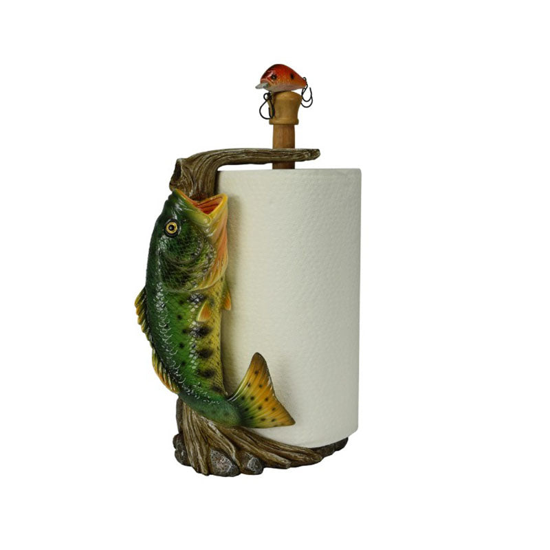 big mouth bass paper towel holder