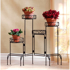 4-tier metal plant stand