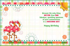 leanin' tree flamingo sisters birthday card