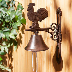 rooster cast iron dinner bell