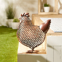 chicken wire garden sculpture