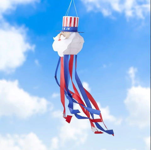 Uncle Sam Patriotic Windsock