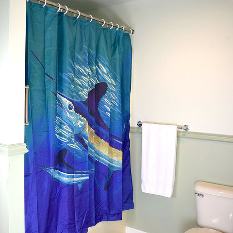 Guy Harvey First and 10 Shower Curtain