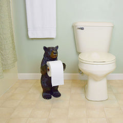 bear standing toilet paper holder