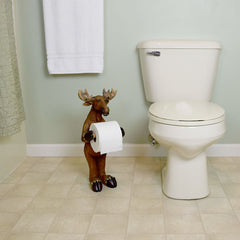 moose standing toilet tissue holder