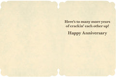 leanin' tree crackin' each other up anniversary card