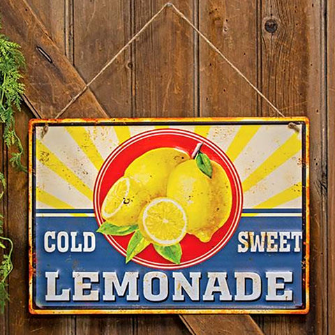 Cold Sweet Lemonade Retro Sign