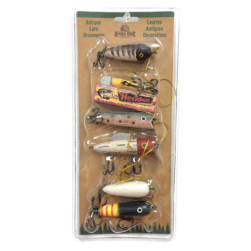 Antique Fishing Lures Christmas Ornaments 6 Pack 866B – Baubles-N