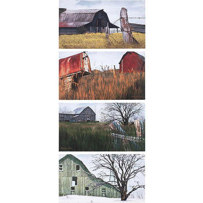 barns for all seasons canvas prints