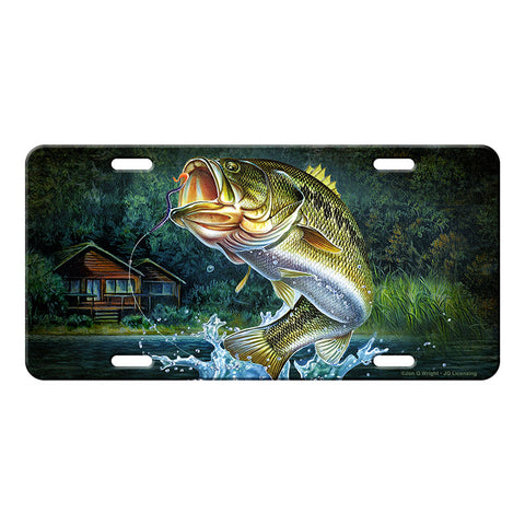 Bass Fishing Vanity License Plate