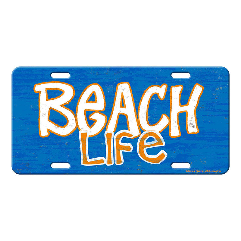 beach life vanity license plate