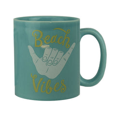 beach vibes ceramic beverage mug