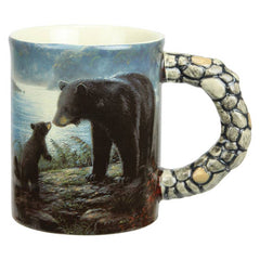 bears scene ceramic beverage mug
