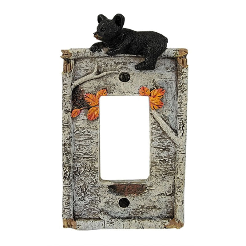 birch bears rocker style light switch covers single 2157