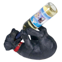 black labrador wine bottle holder