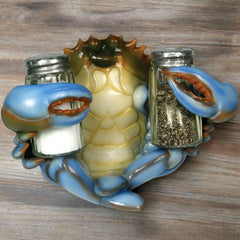 blue crab salt & pepper shakers