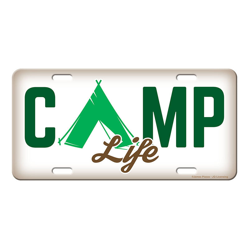 camp life vanity license plate