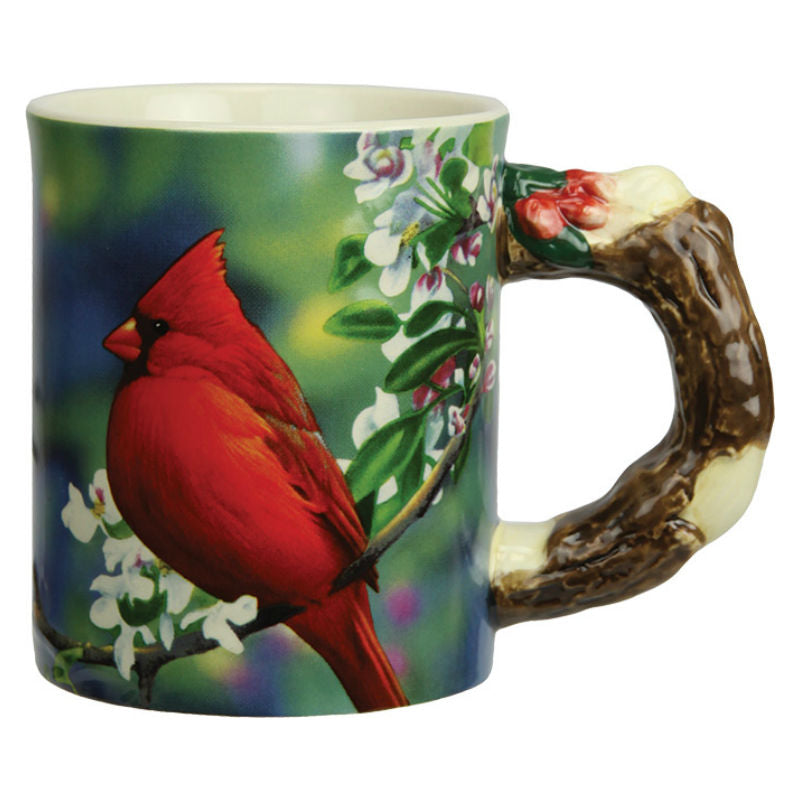 cardinal birds 3d beverage mug