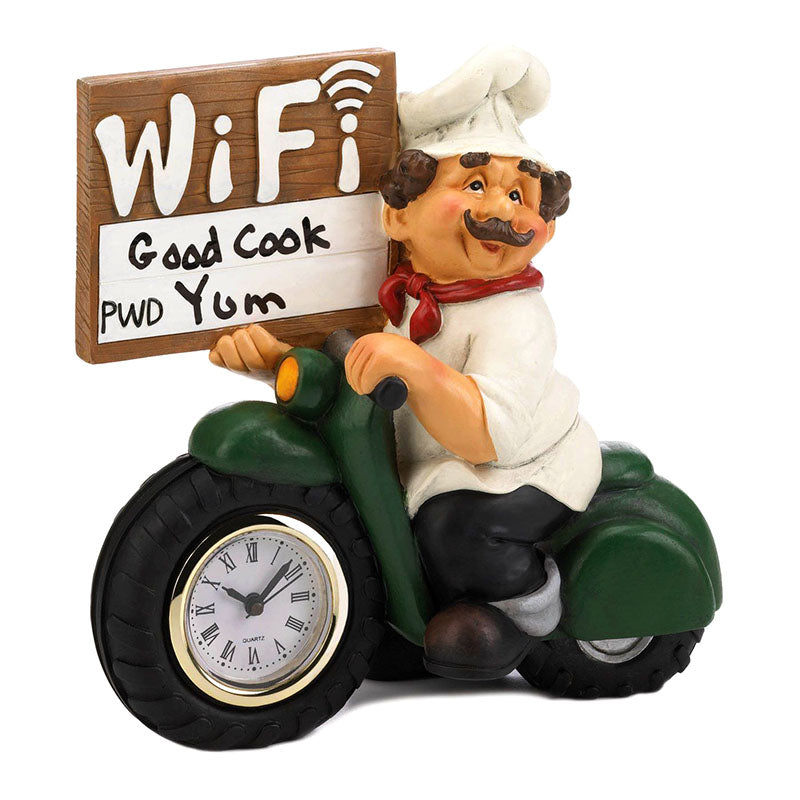chef wifi sign clock