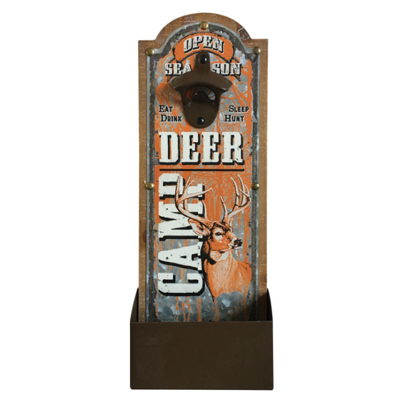 deer camp galvanized bottle opener
