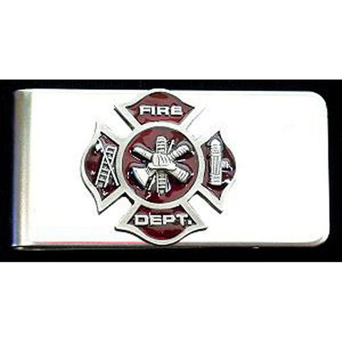 Firefighters Stainless Steel Money Clip