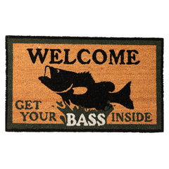 get your bass inside coir welcome door mat