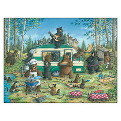leanin' tree happy campers birthday card