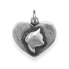 sterling silver cat silhouette pendant