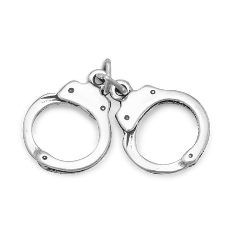 Pair of Handcuffs Bracelet or Necklace Charm Pendant