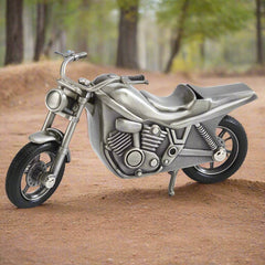 pewter motorcycle bank