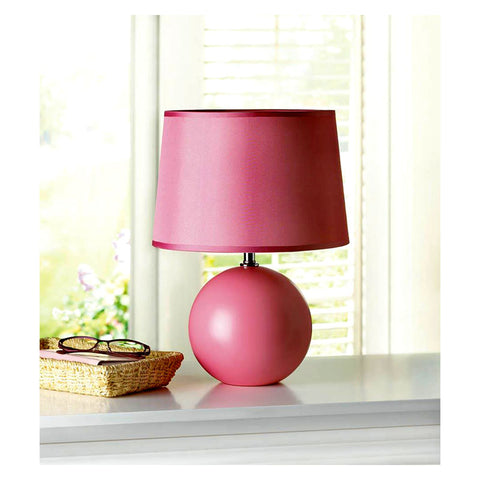 Pink Round Table Lamp