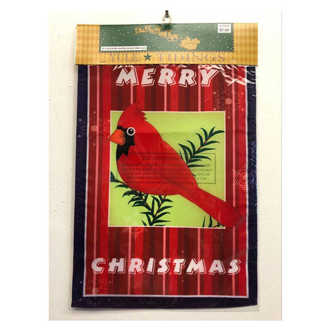 Red Cardinal Bird Mini Holiday Garden Flag