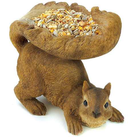 Red Squirrel Bird Feeder