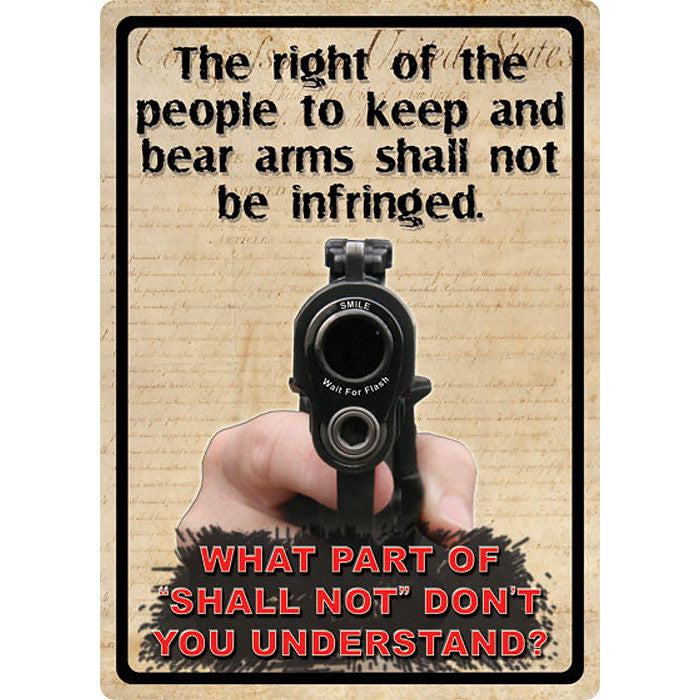 the right to keep and bear arms sign
