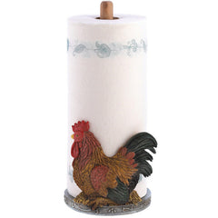 rooster paper towel holder